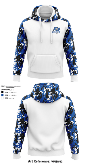 Hoodie, Oceanway Buccaneers, Football, Teamtime, Team time, sublimation, custom sports apparel, team uniforms, spirit wear, spiritwear, sports uniforms, custom shirts, team store, custom team store, fundraiser sports, apparel fundraiser