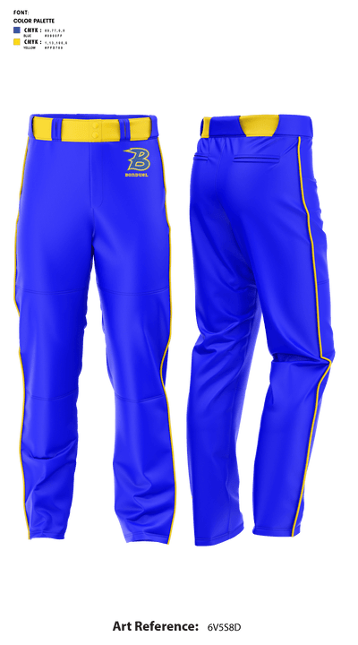 Bonduel Youth Softball League 22083727 Baseball Pants - 1