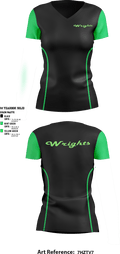 Wrights road service 5089567 Women's Short Sleeve V-neck Shirt - 1