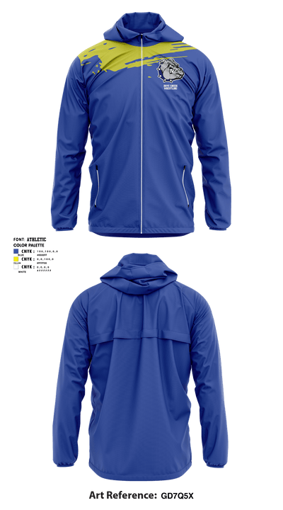 Dove Creek High School Wrestling 23009999 Windbreaker - 2