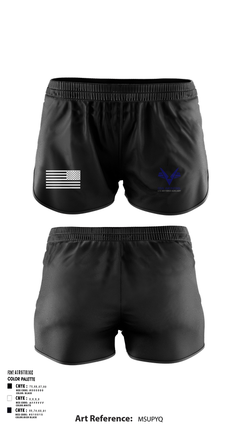 Women's Shorts, Clearwater Composite Squadron, Air Force, Teamtime, Team time, sublimation, custom sports apparel, team uniforms, spirit wear, spiritwear, sports uniforms, custom shirts, team store, custom team store, fundraiser sports, apparel fundraiser