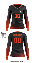Sarasota High Volleyball 12288479 Women's Long Sleeve V-neck Shirt - 1