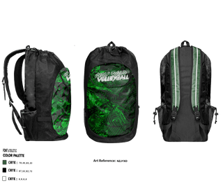 Gear Bag, North Central Panthers Volleyball, Women's Volleyball, Teamtime, Team time, sublimation, custom sports apparel, team uniforms, spirit wear, spiritwear, sports uniforms, custom shirts, team store, custom team store, fundraiser sports, apparel fundraiser