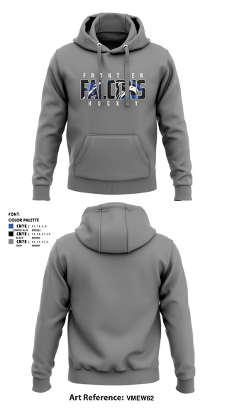 Hoodie, Frontier Central Hockey, Hockey, Teamtime, Team time, sublimation, custom sports apparel, team uniforms, spirit wear, spiritwear, sports uniforms, custom shirts, team store, custom team store, fundraiser sports, apparel fundraiser