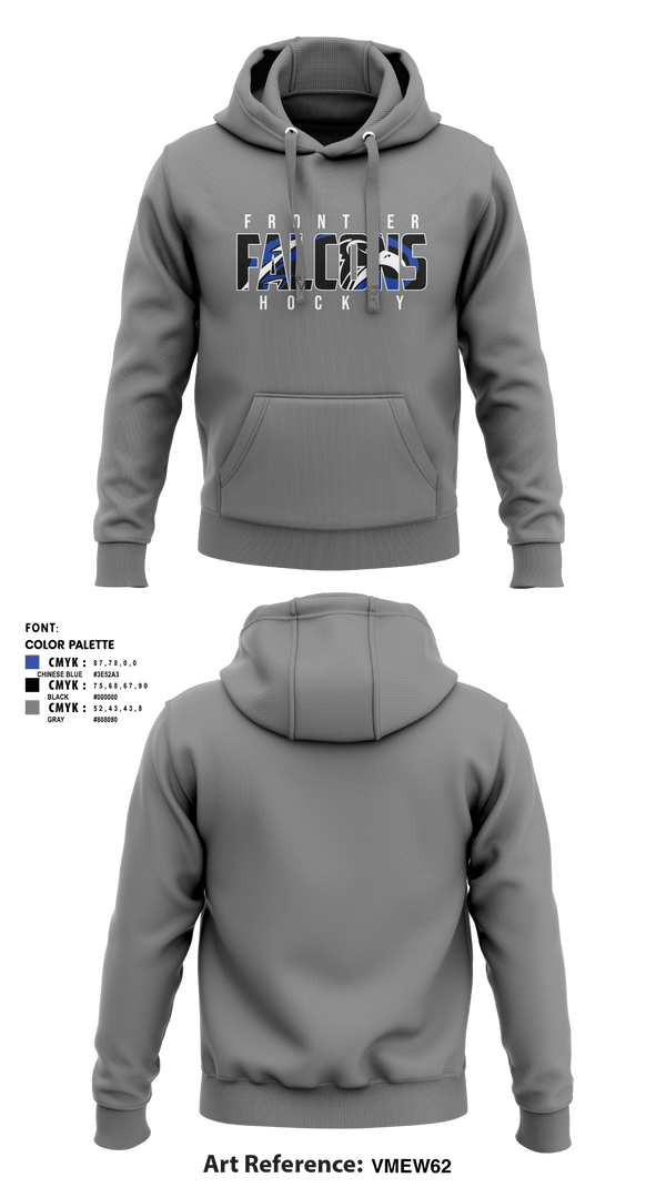 Hoodie, Frontier Central Hockey, Hockey, Teamtime, Team time, sublimation, custom sports apparel, team uniforms, spirit wear, spiritwear, sports uniforms, custom shirts, team store, custom team store, fundraiser sports, apparel fundraiser