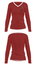 Curtis Baptist High School Soccer 45048321 Women's Long Sleeve V-neck Shirt - 25