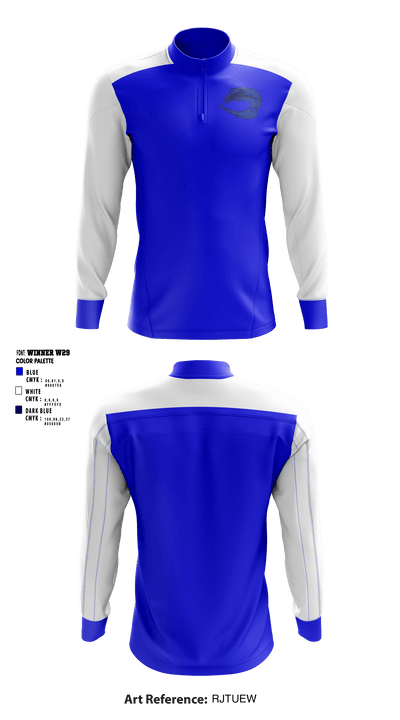 Stelle Claughton Middle School 86550408 Quarter Zip Jacket - 1
