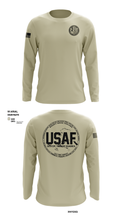 611 CES 65338274 Long Sleeve Performance Shirt - 6