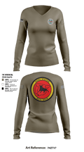 Nmcb 133 87953316 Women's Long Sleeve V-neck Shirt - 1