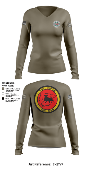 Women's Long Sleeve Vneck Shirt, , Navy, Teamtime, Team time, sublimation, custom sports apparel, team uniforms, spirit wear, spiritwear, sports uniforms, custom shirts, team store, custom team store, fundraiser sports, apparel fundraiser