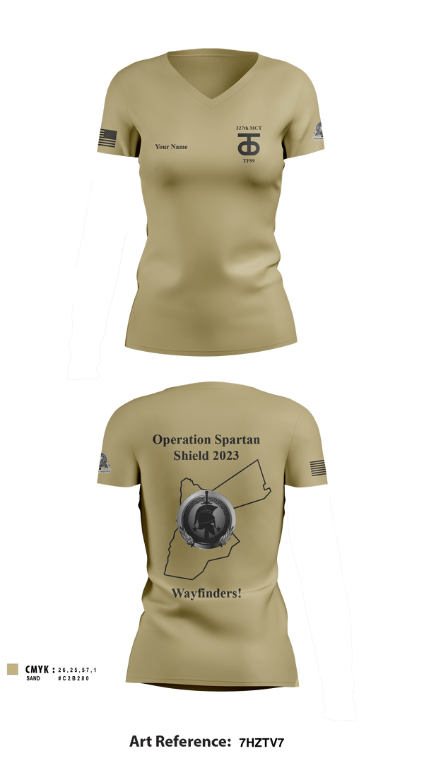 Women's Short Sleeve Vneck Shirt, , Army, Teamtime, Team time, sublimation, custom sports apparel, team uniforms, spirit wear, spiritwear, sports uniforms, custom shirts, team store, custom team store, fundraiser sports, apparel fundraiser