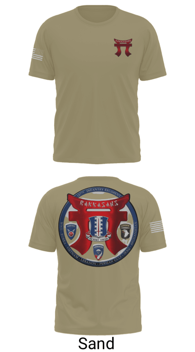 3-187 Rakkasans 16678099 Short Sleeve Performance Shirt - 36