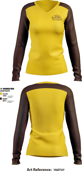 Women's Long Sleeve Vneck Shirt, Zeeland East High School Cheer, Cheer, Teamtime, Team time, sublimation, custom sports apparel, team uniforms, spirit wear, spiritwear, sports uniforms, custom shirts, team store, custom team store, fundraiser sports, apparel fundraiser