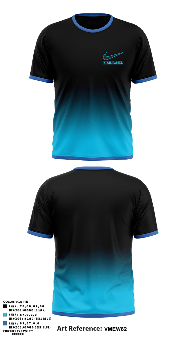 Short Sleeve Performance Shirt, Ninja Cartel, Tennis, Teamtime, Team time, sublimation, custom sports apparel, team uniforms, spirit wear, spiritwear, sports uniforms, custom shirts, team store, custom team store, fundraiser sports, apparel fundraiser