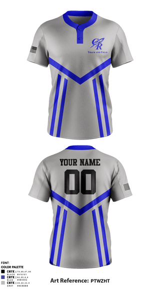 Two Button Softball Jersey, Central High School Track & Field, Track & Field, Teamtime, Team time, sublimation, custom sports apparel, team uniforms, spirit wear, spiritwear, sports uniforms, custom shirts, team store, custom team store, fundraiser sports, apparel fundraiser