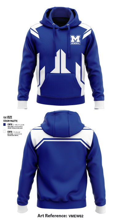 Memorial High School 86392532 Hoodie - 1