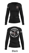 C Btry 2-32 FAR 54582520 Women's Long Sleeve V-neck Shirt - 39