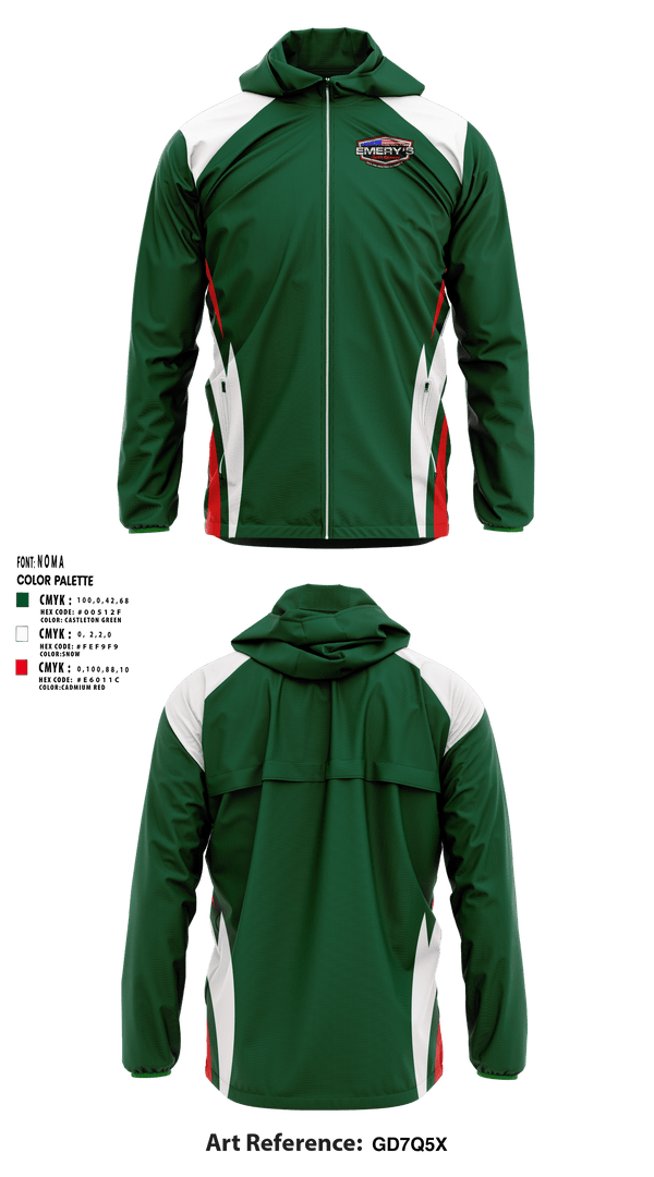 Windbreaker, Emery’s Gutter Cleaning, , Teamtime, Team time, sublimation, custom sports apparel, team uniforms, spirit wear, spiritwear, sports uniforms, custom shirts, team store, custom team store, fundraiser sports, apparel fundraiser