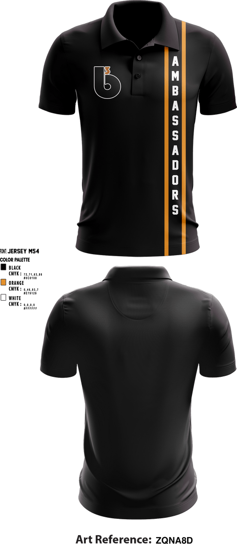 Short Sleeve Performance Polo, B3 Ambassadors, Men's Basketball, Teamtime, Team time, sublimation, custom sports apparel, team uniforms, spirit wear, spiritwear, sports uniforms, custom shirts, team store, custom team store, fundraiser sports, apparel fundraiser