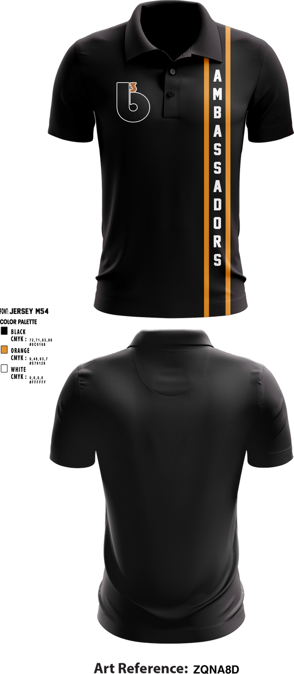 Short Sleeve Performance Polo, B3 Ambassadors, Men's Basketball, Teamtime, Team time, sublimation, custom sports apparel, team uniforms, spirit wear, spiritwear, sports uniforms, custom shirts, team store, custom team store, fundraiser sports, apparel fundraiser
