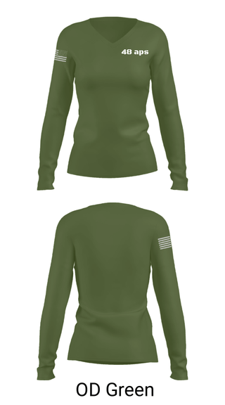 Women's Long Sleeve Vneck Shirt, , Air Force, Teamtime, Team time, sublimation, custom sports apparel, team uniforms, spirit wear, spiritwear, sports uniforms, custom shirts, team store, custom team store, fundraiser sports, apparel fundraiser