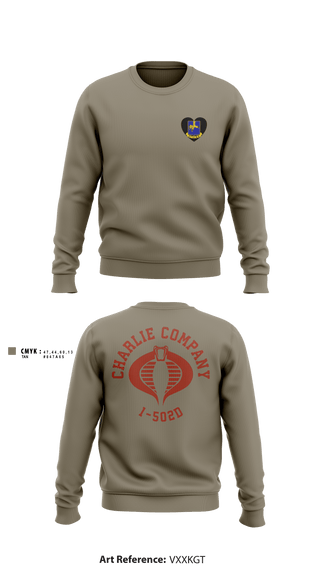 Crew Neck Sweatshirt, Cobra Company, Army, Teamtime, Team time, sublimation, custom sports apparel, team uniforms, spirit wear, spiritwear, sports uniforms, custom shirts, team store, custom team store, fundraiser sports, apparel fundraiser