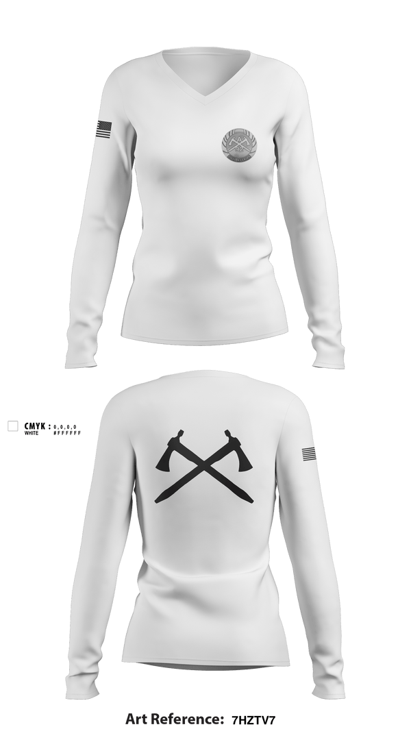 Women's Long Sleeve Vneck Shirt, A/92 ÇA, Army, Teamtime, Team time, sublimation, custom sports apparel, team uniforms, spirit wear, spiritwear, sports uniforms, custom shirts, team store, custom team store, fundraiser sports, apparel fundraiser