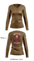 423 TC 57126457 Women's Long Sleeve V-neck Shirt - 3