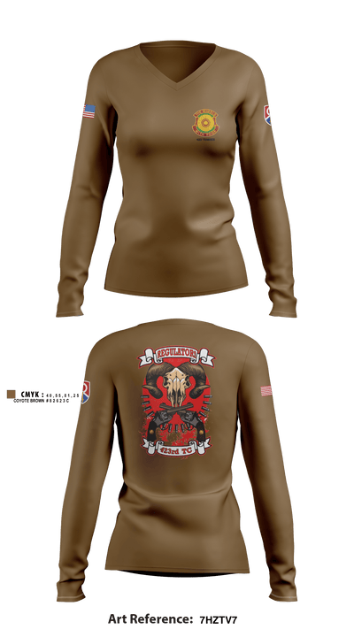 423 TC 57126457 Women's Long Sleeve V-neck Shirt - 3