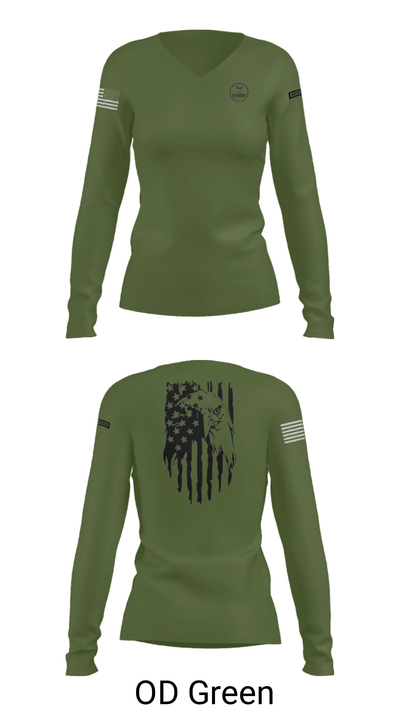 State Public Affairs 94733866 Women's Long Sleeve V-neck Shirt - 40