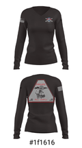 3-71 Cav 93669084 Women's Long Sleeve V-neck Shirt - 36