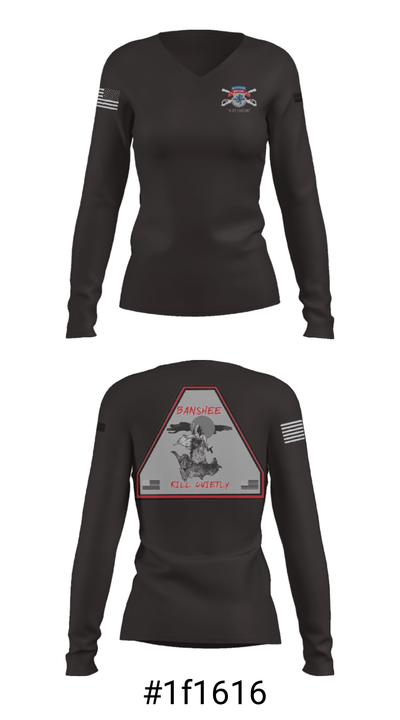 3-71 Cav 93669084 Women's Long Sleeve V-neck Shirt - 36