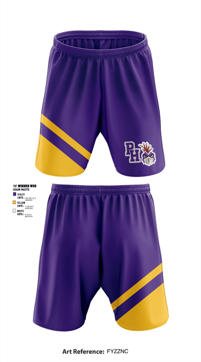Pleasant Hill High School Cheer 77113952 Athletic Shorts With Pockets - 1