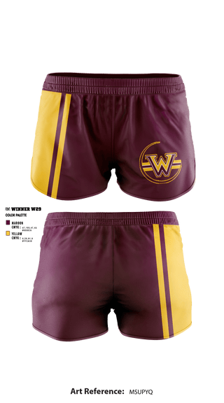 Women's Shorts, Windsor Middle School, Spirit Store, Teamtime, Team time, sublimation, custom sports apparel, team uniforms, spirit wear, spiritwear, sports uniforms, custom shirts, team store, custom team store, fundraiser sports, apparel fundraiser