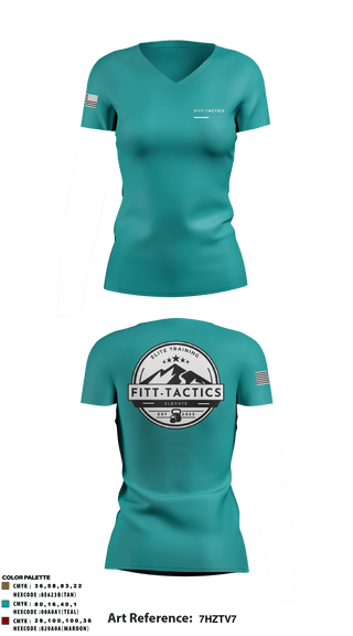 Women's Short Sleeve Vneck Shirt, , National Guard, Teamtime, Team time, sublimation, custom sports apparel, team uniforms, spirit wear, spiritwear, sports uniforms, custom shirts, team store, custom team store, fundraiser sports, apparel fundraiser