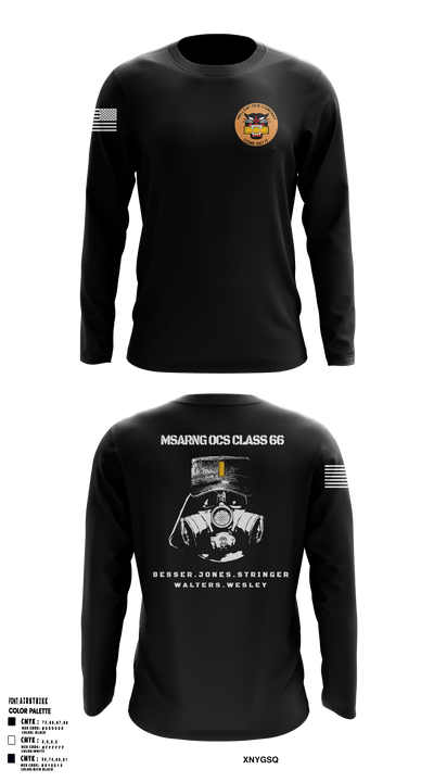 MSARNG OCS Class 66 93679555 Long Sleeve Performance Shirt - 54