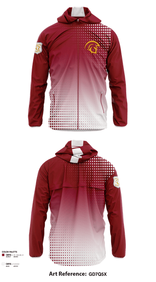 Windbreaker, TROJANS, Football, Teamtime, Team time, sublimation, custom sports apparel, team uniforms, spirit wear, spiritwear, sports uniforms, custom shirts, team store, custom team store, fundraiser sports, apparel fundraiser