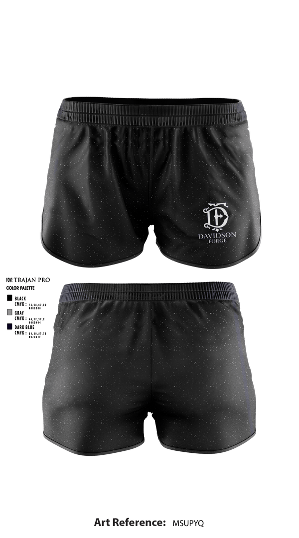 Women's Shorts, Davidson Forge, , Teamtime, Team time, sublimation, custom sports apparel, team uniforms, spirit wear, spiritwear, sports uniforms, custom shirts, team store, custom team store, fundraiser sports, apparel fundraiser