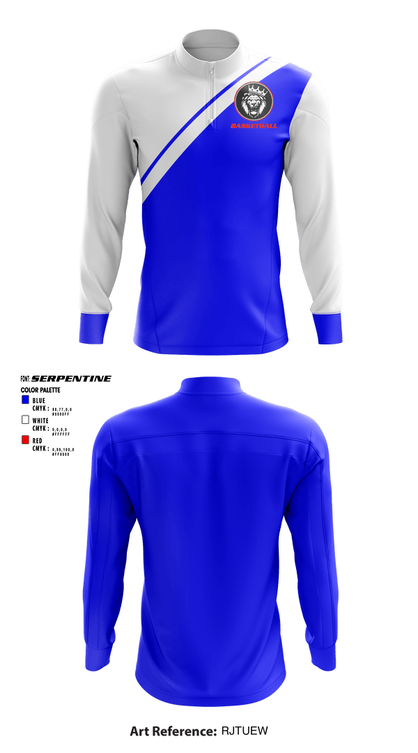 Quarter Zip Jacket, Kent-Meridian High School Basketball, Men's Basketball, Teamtime, Team time, sublimation, custom sports apparel, team uniforms, spirit wear, spiritwear, sports uniforms, custom shirts, team store, custom team store, fundraiser sports, apparel fundraiser