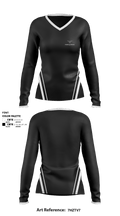 FormulafitnessX 97501083 Women's Long Sleeve V-neck Shirt - 1