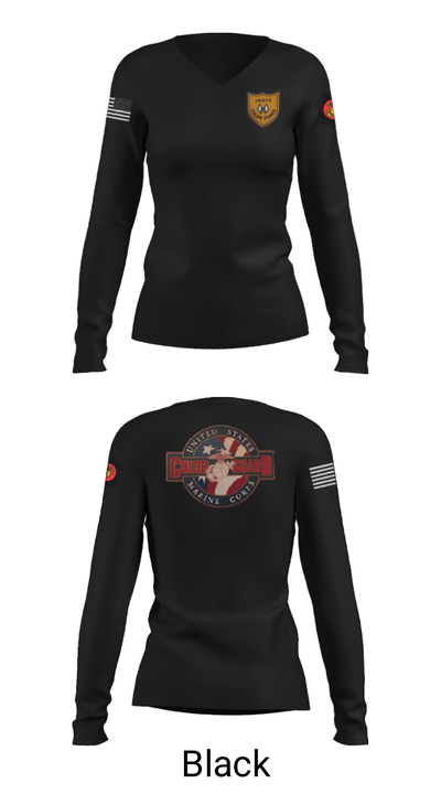 Colorguard 93343371 Women's Long Sleeve V-neck Shirt - 38