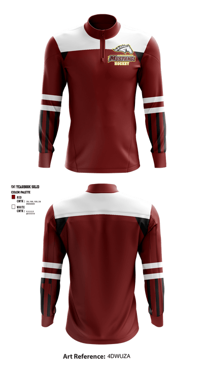 Menomonie High School Ice hockey 95189103 Quarter Zip Jacket - 5