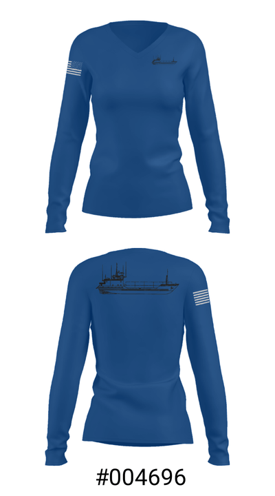 USAV NEW ORLEANS 71944163 Women's Long Sleeve V-neck Shirt - 37