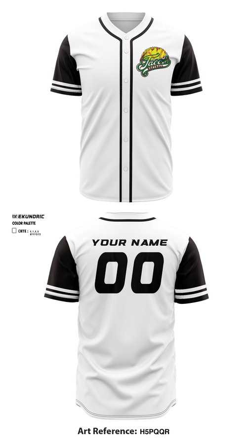 Full Button Baseball Jersey, Oppo Tacos, Baseball, Teamtime, Team time, sublimation, custom sports apparel, team uniforms, spirit wear, spiritwear, sports uniforms, custom shirts, team store, custom team store, fundraiser sports, apparel fundraiser