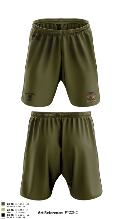 1128th Forward Support Company 33272257 Athletic Shorts With Pockets - 1