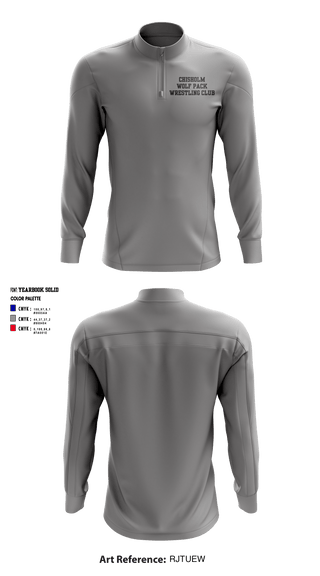 Quarter Zip Jacket, Chisholm Wolf Pack Wrestling Club, Wrestling, Teamtime, Team time, sublimation, custom sports apparel, team uniforms, spirit wear, spiritwear, sports uniforms, custom shirts, team store, custom team store, fundraiser sports, apparel fundraiser