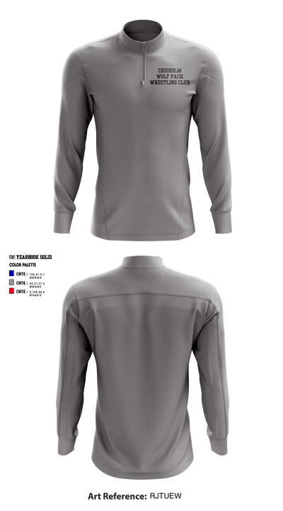 Chisholm Wolf Pack Wrestling Club 49556902 Quarter Zip Jacket - 2