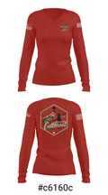 A Co. 2-211th GSAB 21328090 Women's Long Sleeve V-neck Shirt - 37