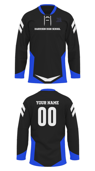 Hockey Jersey, Harrison High School, Spirit Store, Teamtime, Team time, sublimation, custom sports apparel, team uniforms, spirit wear, spiritwear, sports uniforms, custom shirts, team store, custom team store, fundraiser sports, apparel fundraiser