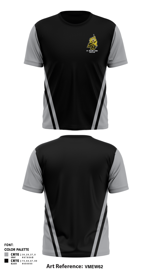 Short Sleeve Rash Guard Shirt, St Helens High School Wrestling, Wrestling, Teamtime, Team time, sublimation, custom sports apparel, team uniforms, spirit wear, spiritwear, sports uniforms, custom shirts, team store, custom team store, fundraiser sports, apparel fundraiser